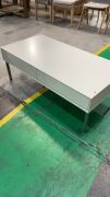 Signature Essentials Coffee Table 2 Drawer 2 White (Q) #122 - 4