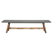 Havelock Dining Bench Very Heavy Product Concrete Grey (D) #149