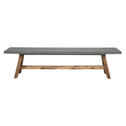 Havelock Dining Bench Very Heavy Product Concrete Grey (D) #149