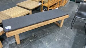 Cannes Dining Bench Charcoal (D) #154 - 2