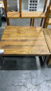 Wharf Coffee Table Recycled Elm Natural/Black (D) #157 - 2