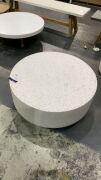 Lux Terrazzo Coffee Table Large White #171 - 2