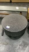 Lux Terrazzo Coffee Table Large Black #173 - 2