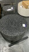 Lux Terrazzo Coffee Table Large Black #173 - 3