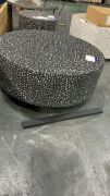 Lux Terrazzo Coffee Table Large Black #173 - 4