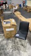 3x S. Essentials Dining Chair Deluxe Logan Black #190 - 2