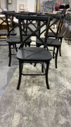6x Vineyard II Dining Chair Black #193 - 3