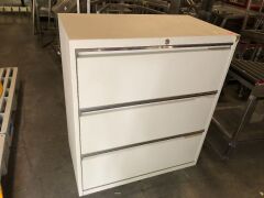 Horizontal 3 Drawer File Cabinet