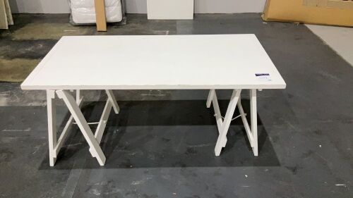 DNL Trestle Desk 180x90cm White #304
