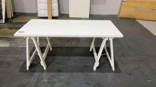 Trestle Desk 180x90cm White #306