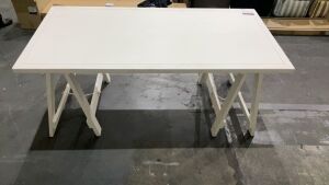 Trestle Desk 180x90cm White #306 - 2