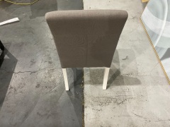 2x Andes Dining Chair Ella Grey White Leg #197 - 2