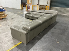 Premier Leather Modular Sofa Charcoal #20 - 4