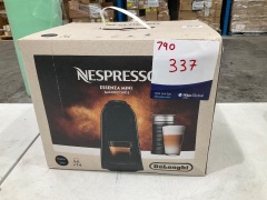 Nespresso Essenza Mini Coffee Machine with Milk Frother by DeLonghi - Matte Black EN85BMAE - 2