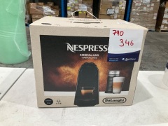 Nespresso Essenza Mini Coffee Machine with Milk Frother by DeLonghi - Matte Black EN85BMAE - 2