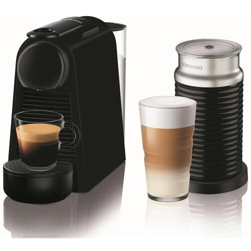 Nespresso Essenza Mini Coffee Machine with Milk Frother by DeLonghi - Matte Black EN85BMAE