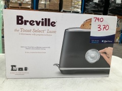 Breville Luxe 2 Slice Toaster - Black Truffle BTA735BTR - 2