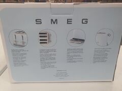 Smeg 50's Retro Style 4 Slot Wide Toaster - Pastel Blue TSF03PBAU - 4
