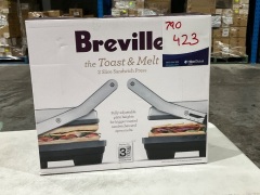 Breville The Toast & Melt 2 Slice Sandwich Press BSG520BSS - 2