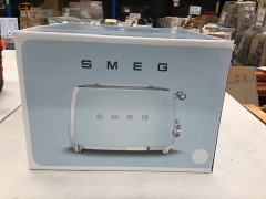 Smeg 50's Retro Style 4 Slot Wide Toaster - White TSF03WHAU - 2