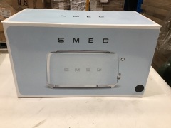 Smeg 50's Retro Style Longslot 4 Slice Toaster - Black TSF02BLAU - 2