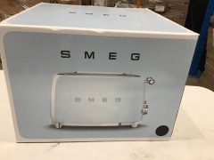 Smeg 50's Retro Style 4 Slot Wide Toaster - Black TSF03BLAU - 2