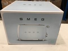 Smeg 50's Retro Style 4 Slot Wide Toaster - Pastel Blue TSF03PBAU - 2