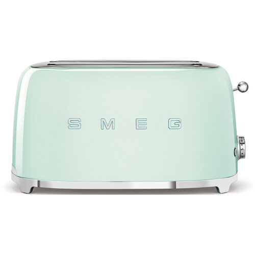 Smeg 50's Retro Style Longslot 4 Slice Toaster - Pastel Green TSF02PGAU
