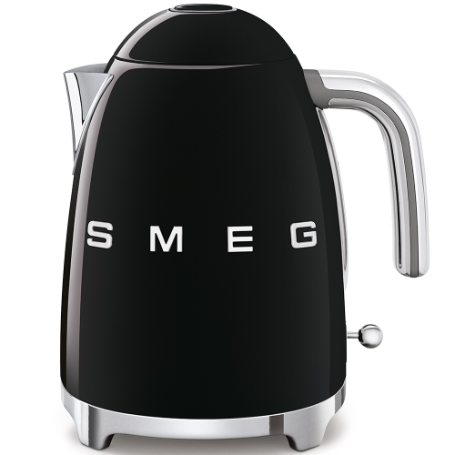 Smeg 50's Retro Style Electric Kettle - Black KLF03BLAU