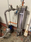 Blue H20 Filtration Vessel with Lowara Stainless Steel Pump & Stainless Steel tank - 7