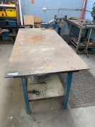 Steel Workbench With Record No. 6 Vice - 2