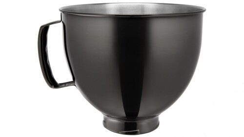 KitchenAid 4.8L Metallic Bowl for Stand Mixer - Radiant Black 5KSM5SSBRB