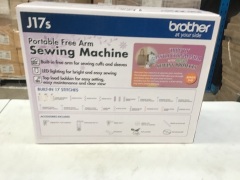 Brother J17s Portable Free Arm Sewing Machine - 3