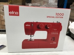 Elna 1000 Ruby Red Sewing Machine Special Edition - 3