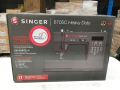 Singer Computerised Heavy Duty 6705 Sewing Machine Grey & Red - 2