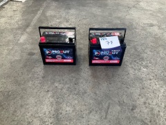 2x Prokut Batteries 12V 320CCA - 2