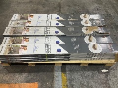 Quantity of Novocore Aust Premium XL Flooring, 1806mm x 178mm x 6.5mm Product Code: 302MD370 01 Colour Code: Spotted Gum MD37 Total approx SQM: 38.88 - 9