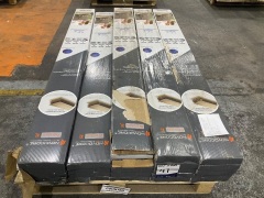 Quantity of Novocore Aust Premium XL Flooring, 1806mm x 178mm x 6.5mm Product Code: 302MD370 01 Colour Code: Spotted Gum MD37 Total approx SQM: 38.88 - 10