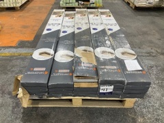 Quantity of Novocore Aust Premium XL Flooring, 1806mm x 178mm x 6.5mm Product Code: 302MD370 01 Colour Code: Spotted Gum MD37 Total approx SQM: 38.88 - 11