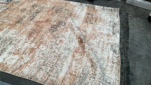 Abstract Hand Knotted Rug - Rust -3.54 x 2.48 m - 7