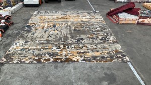 Hand Knotted Abstract Rug - Multi-Colour -3 x 2.48 m - 2