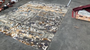 Hand Knotted Abstract Rug - Multi-Colour -3 x 2.48 m - 3