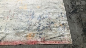 Hand Knotted Bamboo Silk Rug - Multi-Colour - 3.45 x 2.53 m - 3