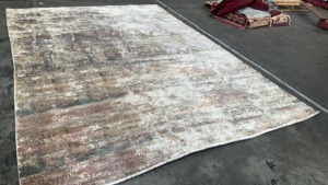Abstract Hand Knotted Rug - Multi-Colour -3.49 x 2.52 m - 5