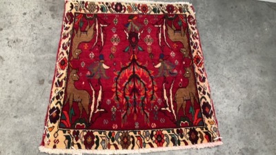 Collectible Qashquilie Rug - Red -0.72 x 0.64 m