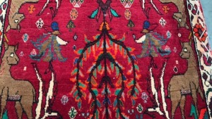 Collectible Qashquilie Rug - Red -0.72 x 0.64 m - 2