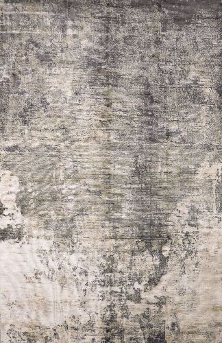 Abstract Hand Knotted Rug - Metallic -3.55 x 2.5 m