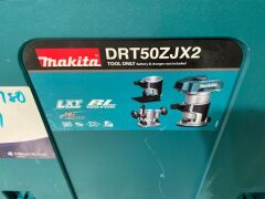 MAKITA 18V Brushless Laminate Trimmer Premium Kit DRT50ZJX2 (SKU..115765) - 3