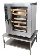 ***Reserve now Met***COBRA 10 TRAY ELECTRIC COMBI OVEN ON STAINLESS STEEL STAND, QUALITY SHOWROOM STOCK