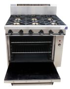 WALDORF GAS 6 BURNER STOVE WITH OVEN, QUALITY SHOWROOM STOCK - 5